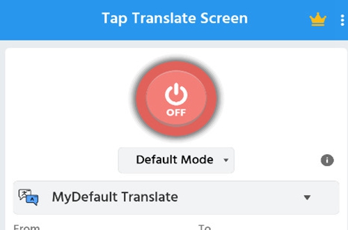 Tap Translate Screen