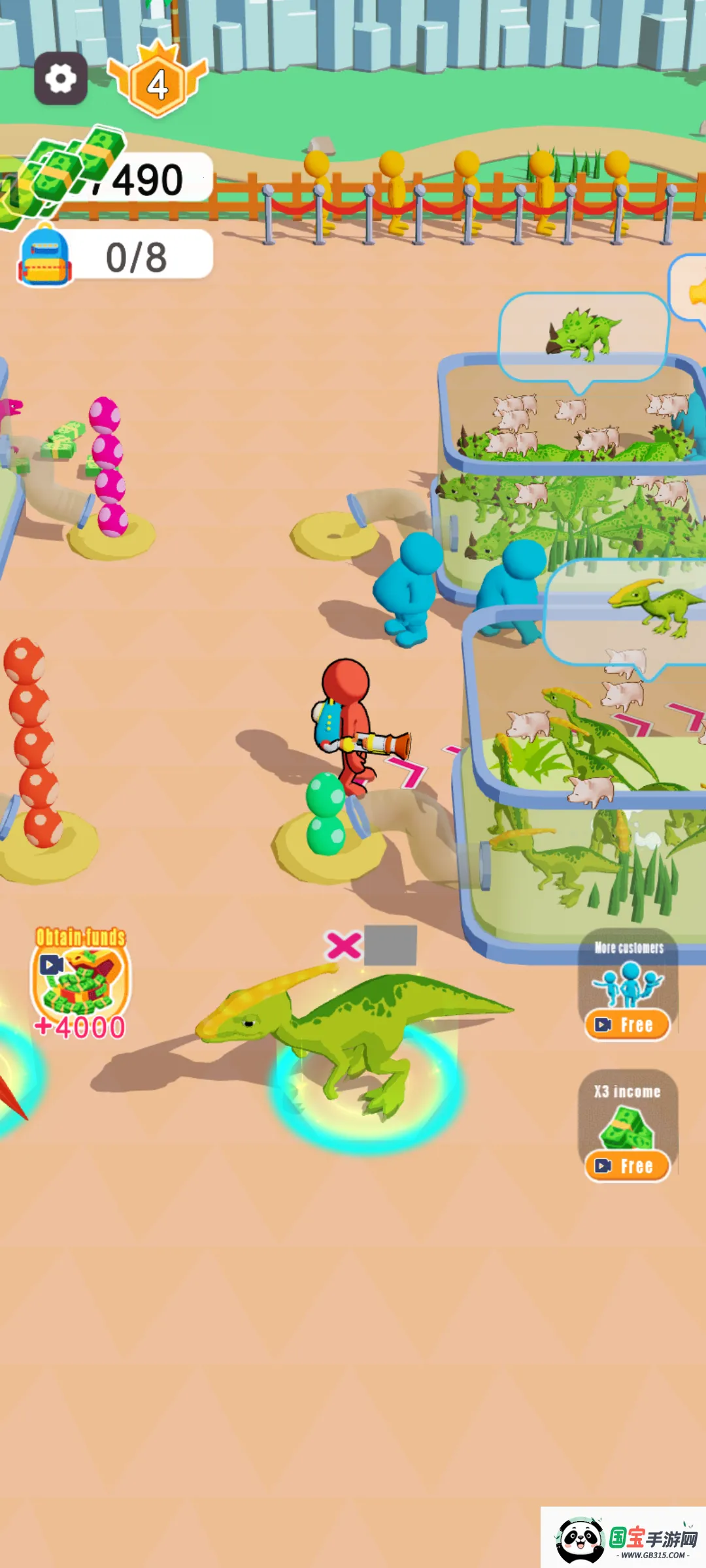 恐龙乐园(恐龙狩猎经营游戏)v1.0.0 安卓版截图4