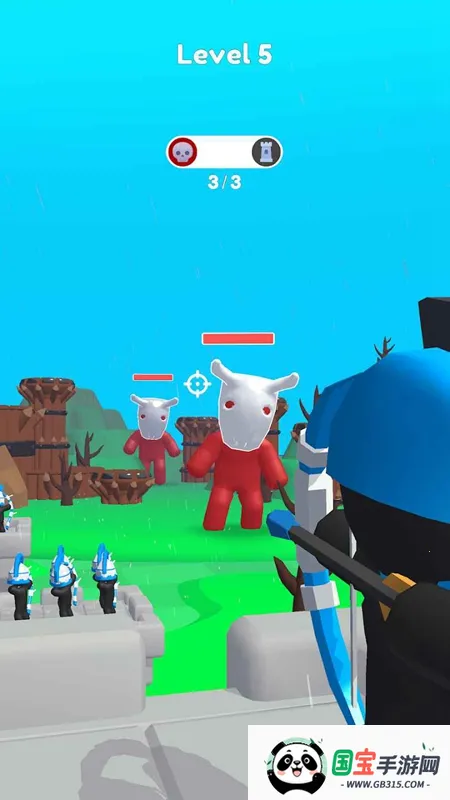 Merge Archers融合弓箭手城堡防卫战(火柴人射箭游戏)截图0