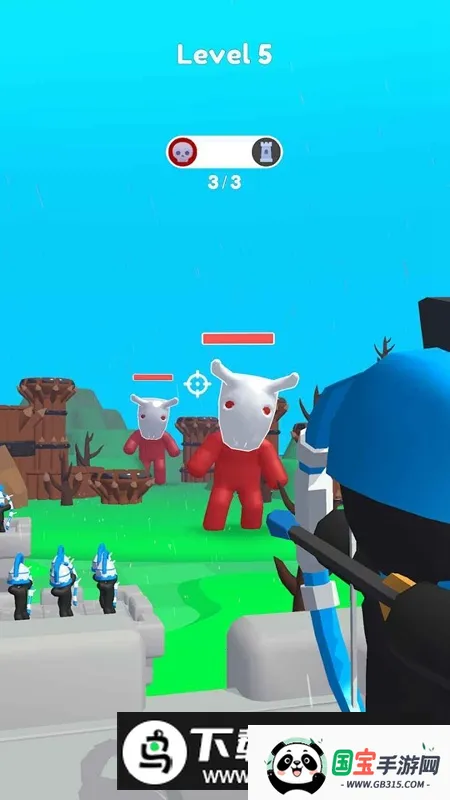 Merge Archers融合弓箭手城堡防卫战(火柴人射箭游戏)截图1