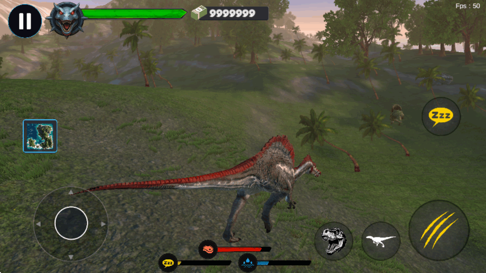 侏罗纪冲突破解版无限金币最新版截图3