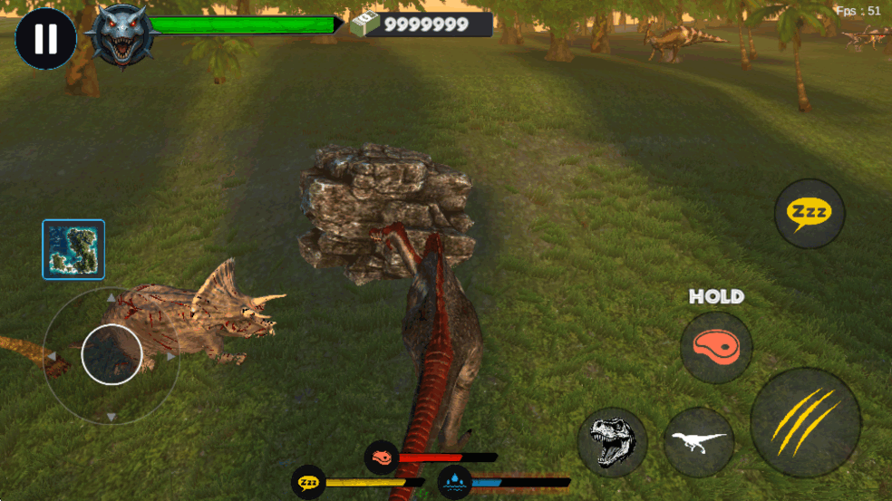 侏罗纪冲突破解版无限金币最新版截图5