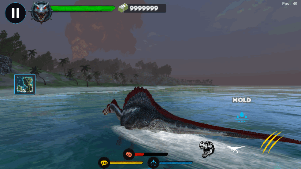 侏罗纪冲突破解版无限金币最新版截图7