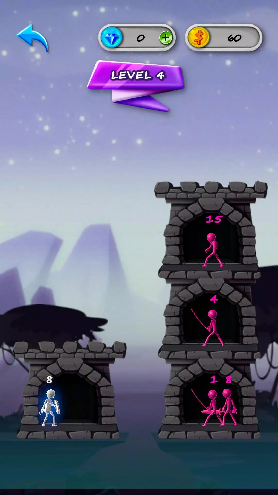 火柴人格斗塔防安卓版手机版v4.0 官方正版截图3