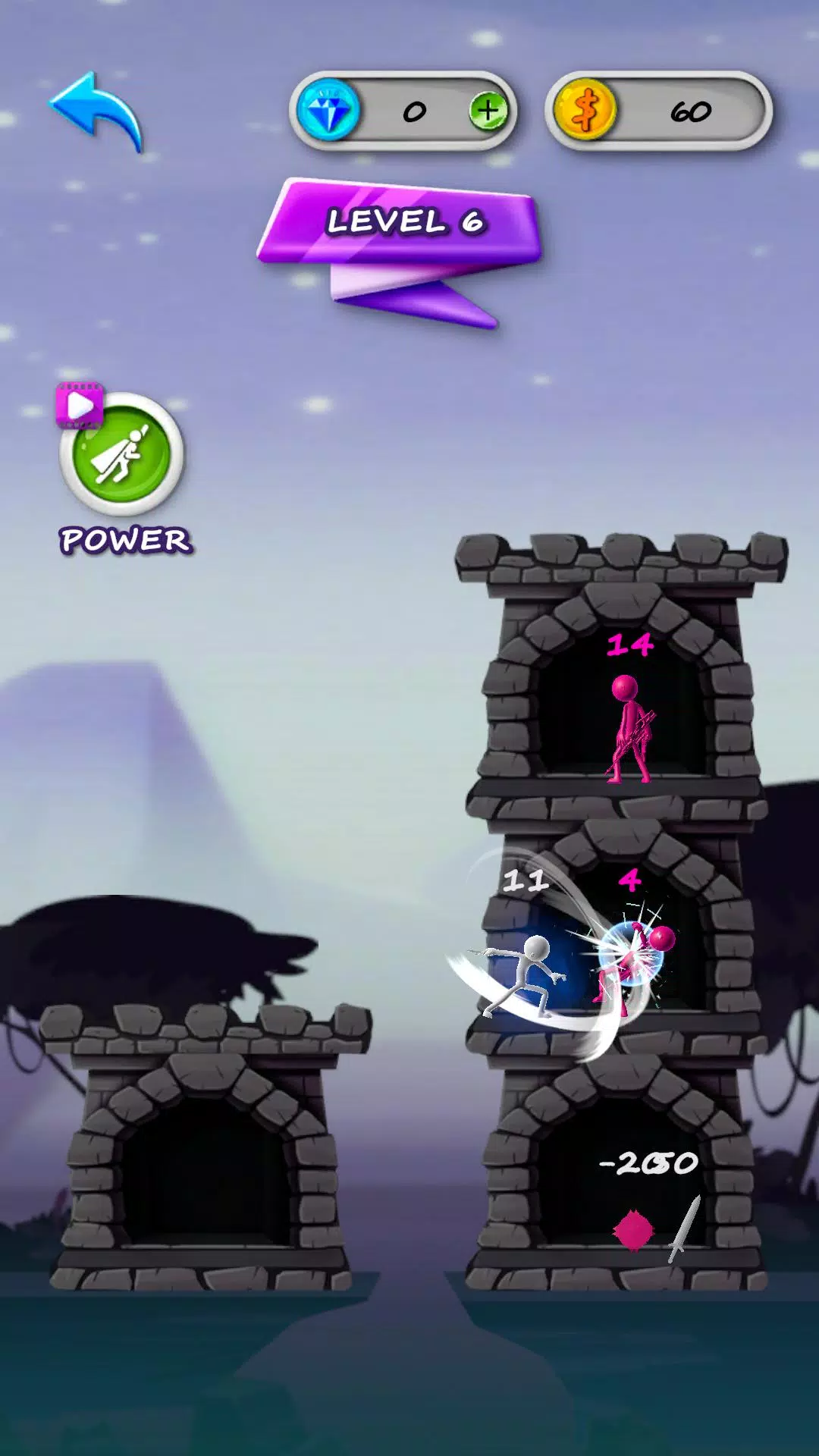 火柴人格斗塔防安卓版手机版v4.0 官方正版截图4