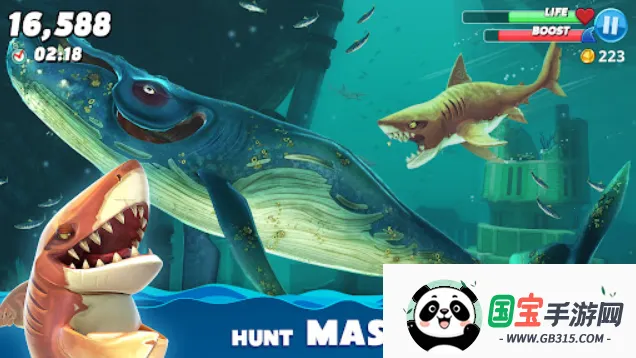 饥饿鲨世界破解版无限钻石金币珍珠下载v5.8.10 官方正版截图1