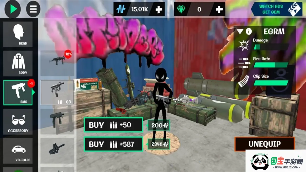 火柴人绳索英雄2破解版999999钻999999金币v3.0.2.4 手机版截图3