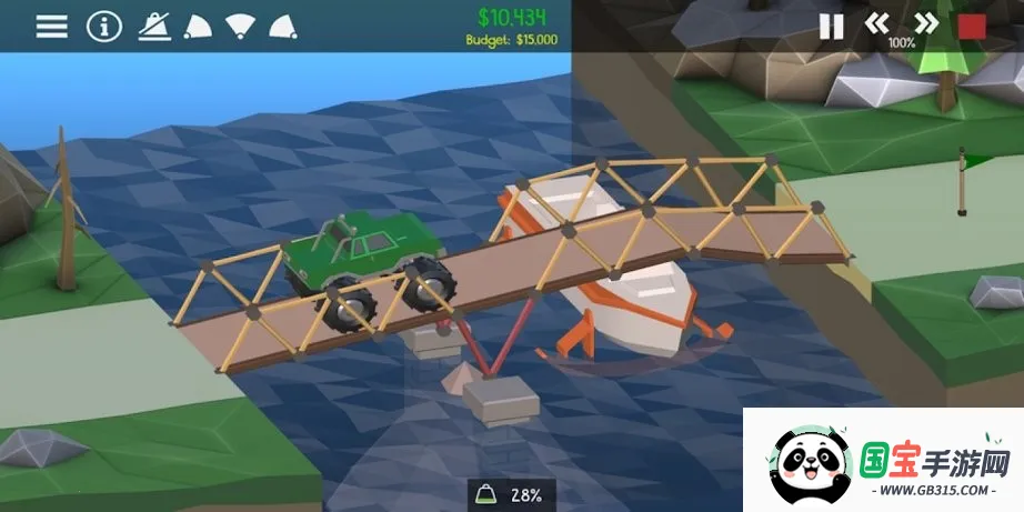 保利桥(桥梁建造游戏)v1.2.2 安卓版截图1