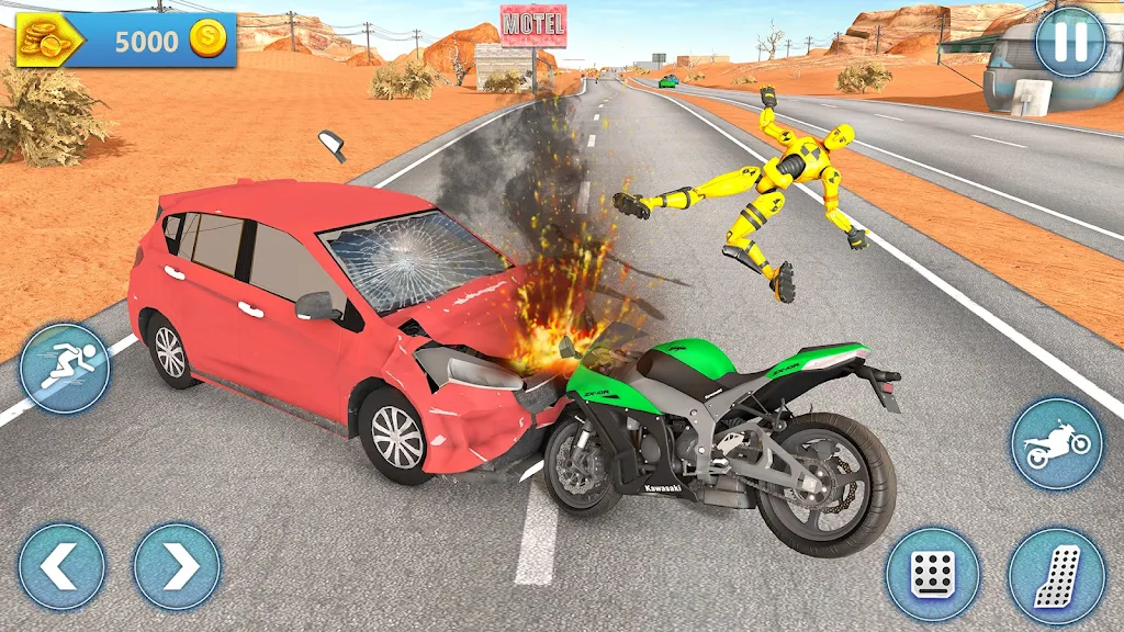 布娃娃自行车坠落碰撞(极限特技游戏)v1.2 免费版截图2