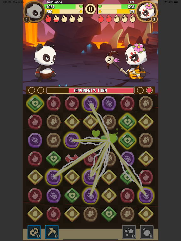 熊猫竞技场:三消对战(熊猫三消益智游戏)v1.0 手机版截图0