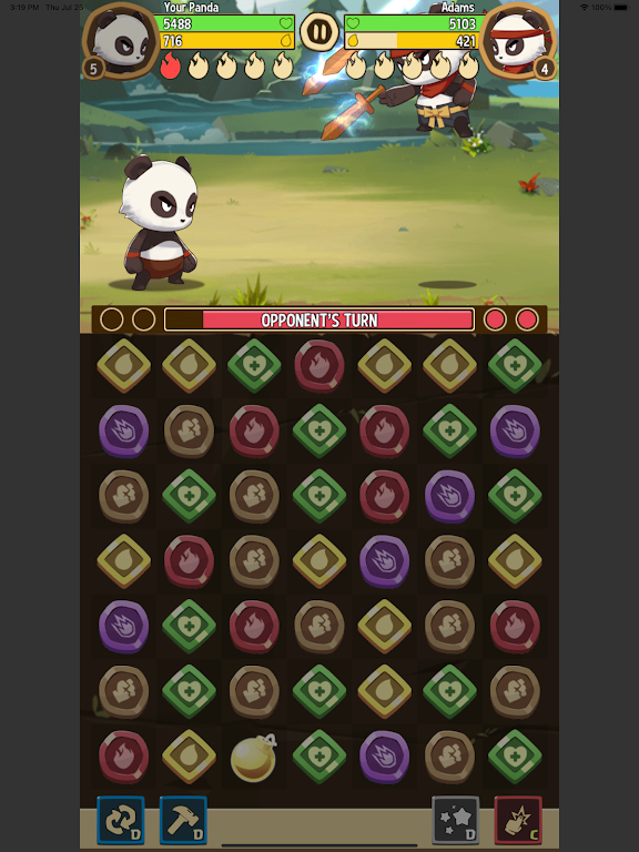 熊猫竞技场:三消对战(熊猫三消益智游戏)v1.0 手机版截图3