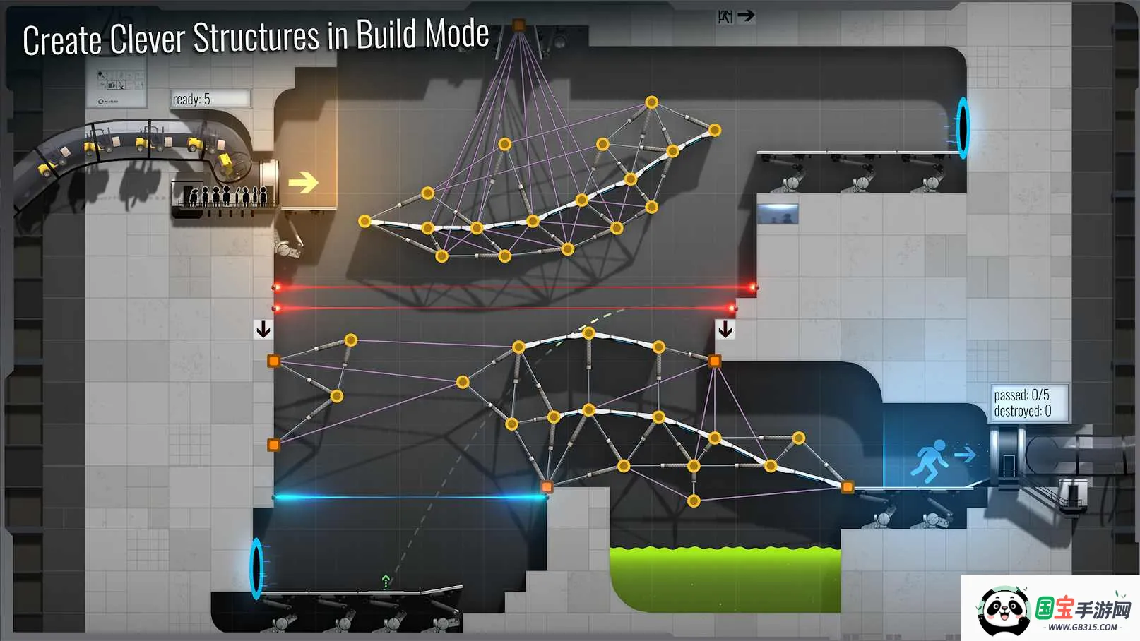 桥梁构造者:传送门2026官方正版v8.1 安卓版截图1