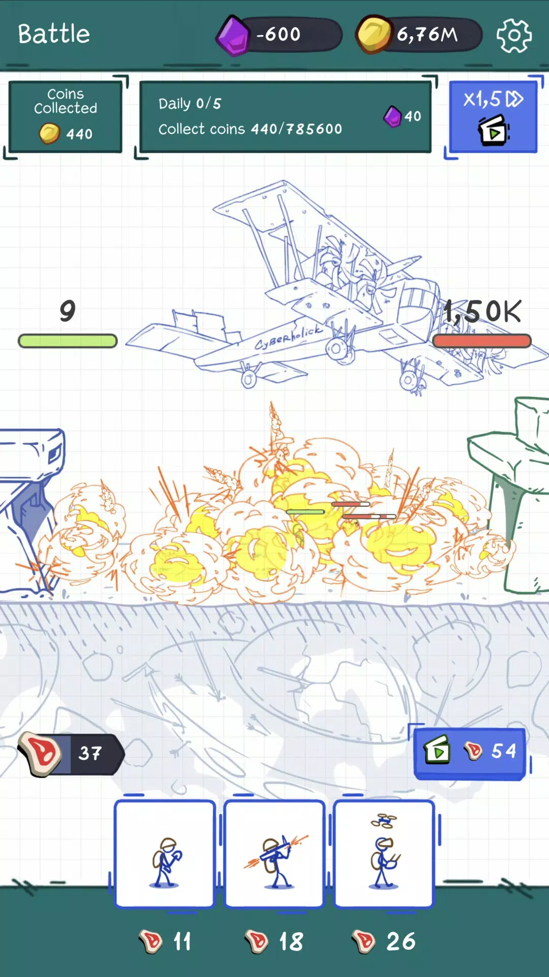 进化或死亡:战士之战(战争策略游戏)v1.15 手机版截图3