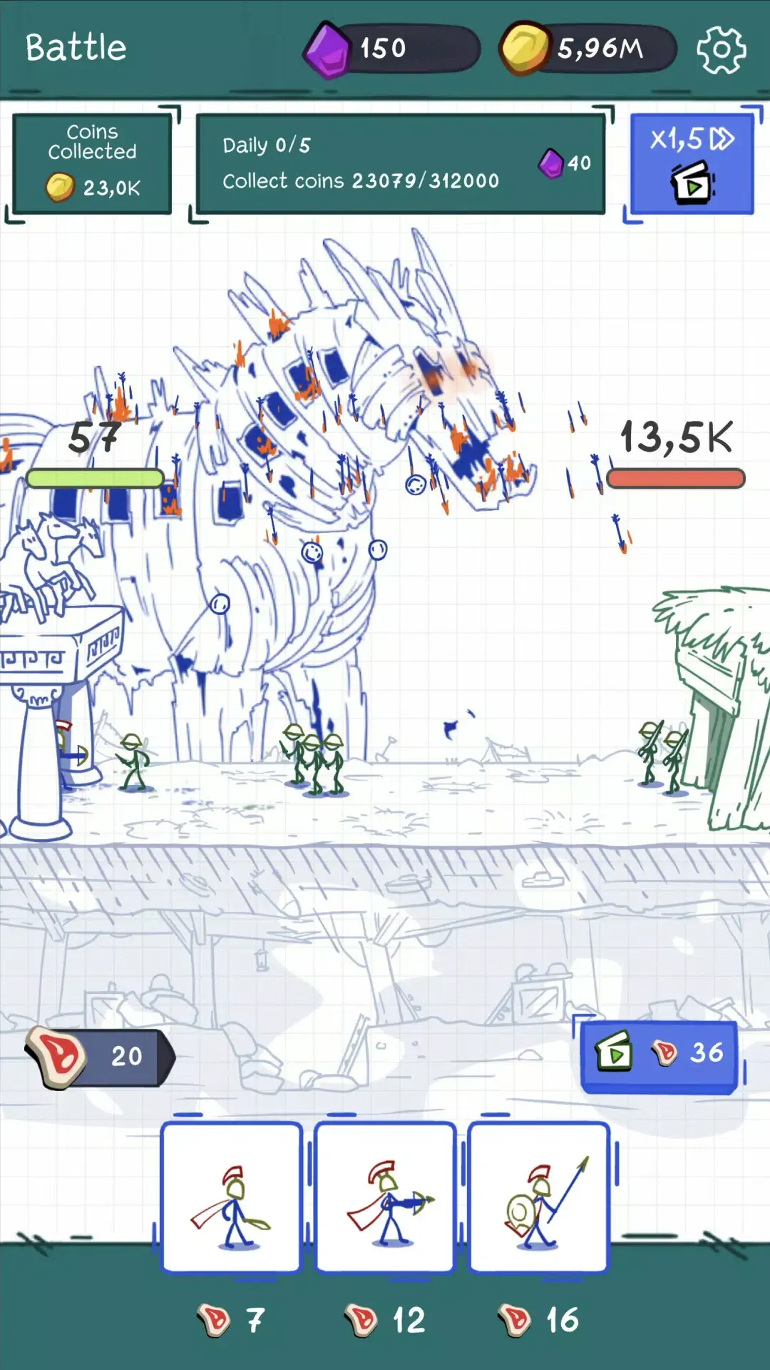 进化或死亡:战士之战(战争策略游戏)v1.15 手机版截图0