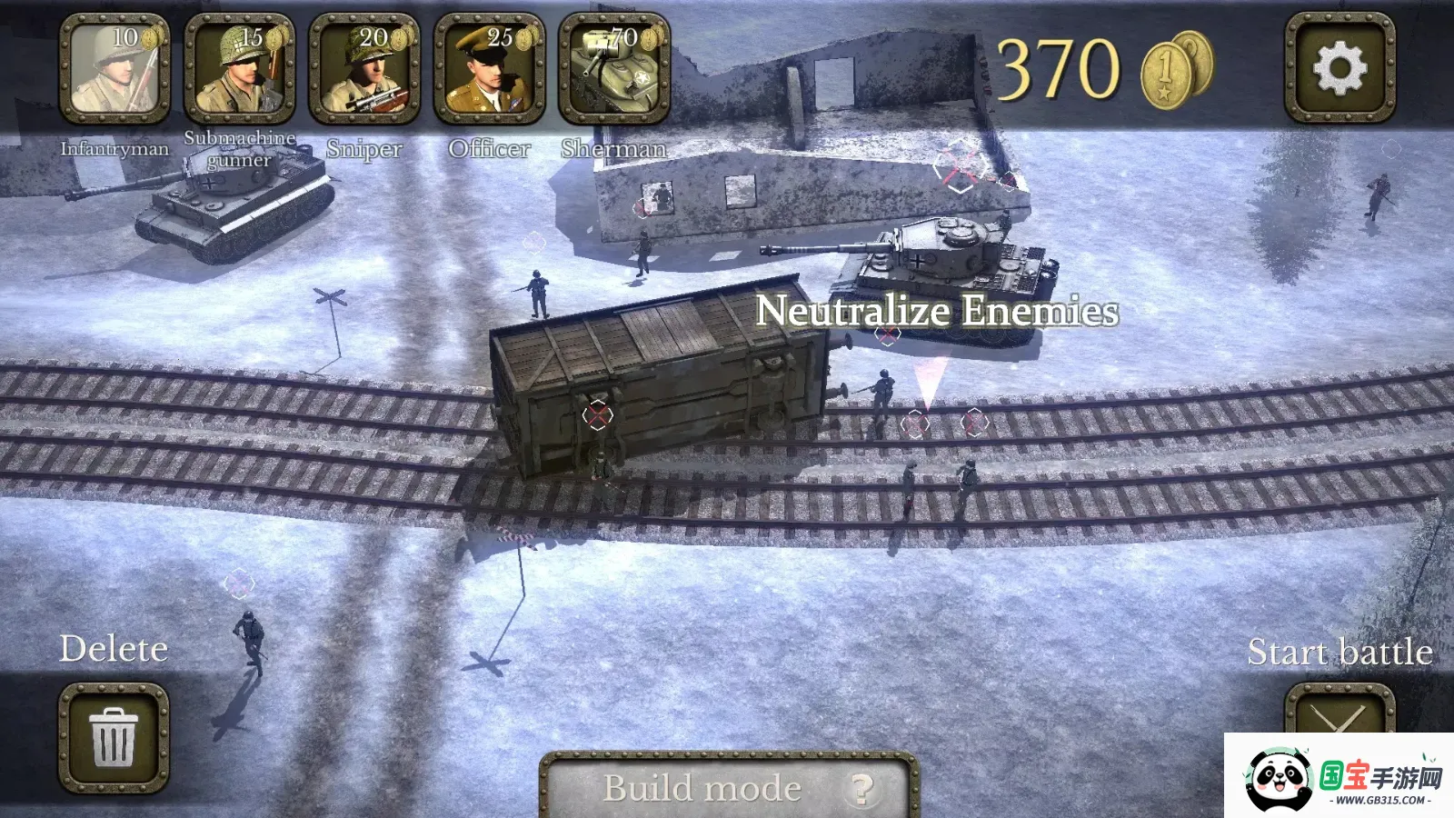 欧洲战场二战英雄汉化版下载v1.11 手机版截图2