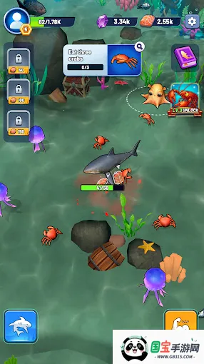 鲨鱼进化吞噬与成长2026最新版本v1.0.1 安卓版截图1