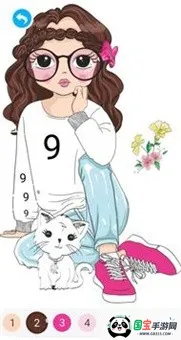 Cute girl coloring books(������ɫ��Ϸ)v1.2.1 �ֻ����ͼ4