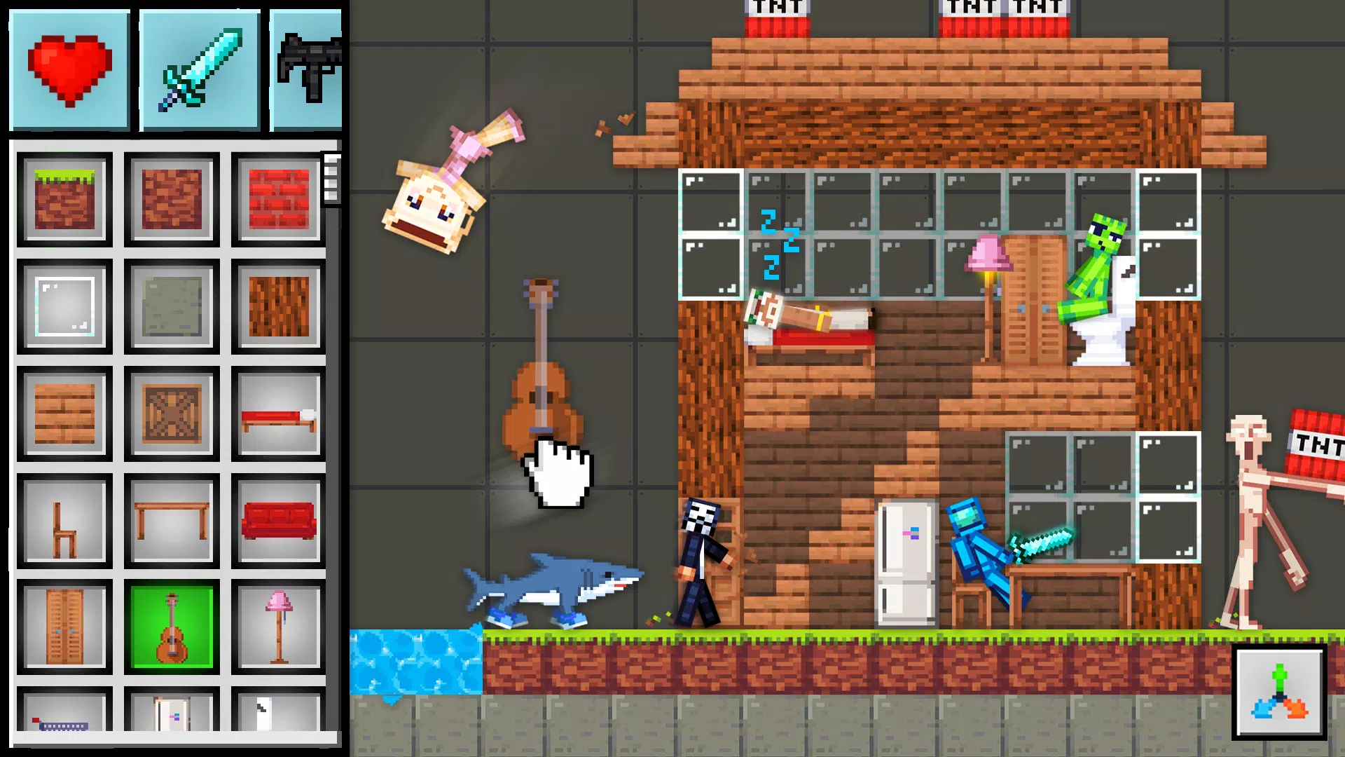 甜瓜工艺:布娃娃沙盒(物理沙盒游戏)v0.4 安卓版截图1