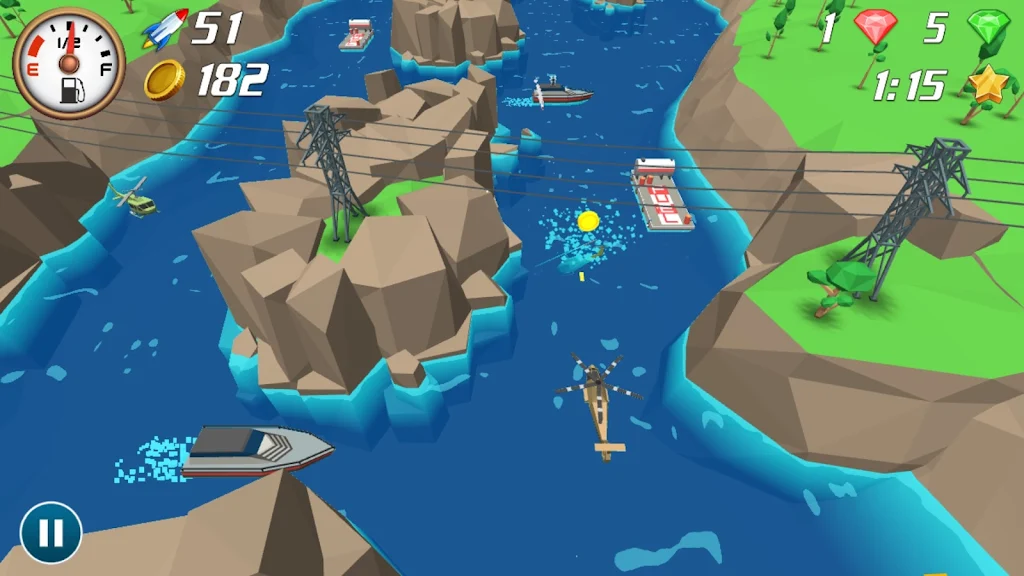 河流突袭(直升机射击游戏)v1.2023.2 手机版截图3