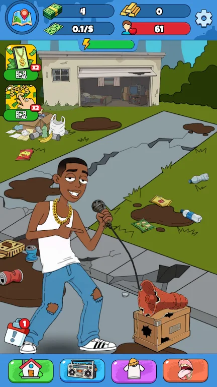 说唱明星:放置点击器(嘻哈模拟放置游戏)v302.0.1 免费版截图2